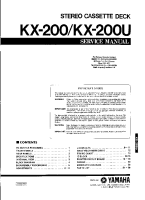 Yamaha KX-200-KX-200-U - Service Manual